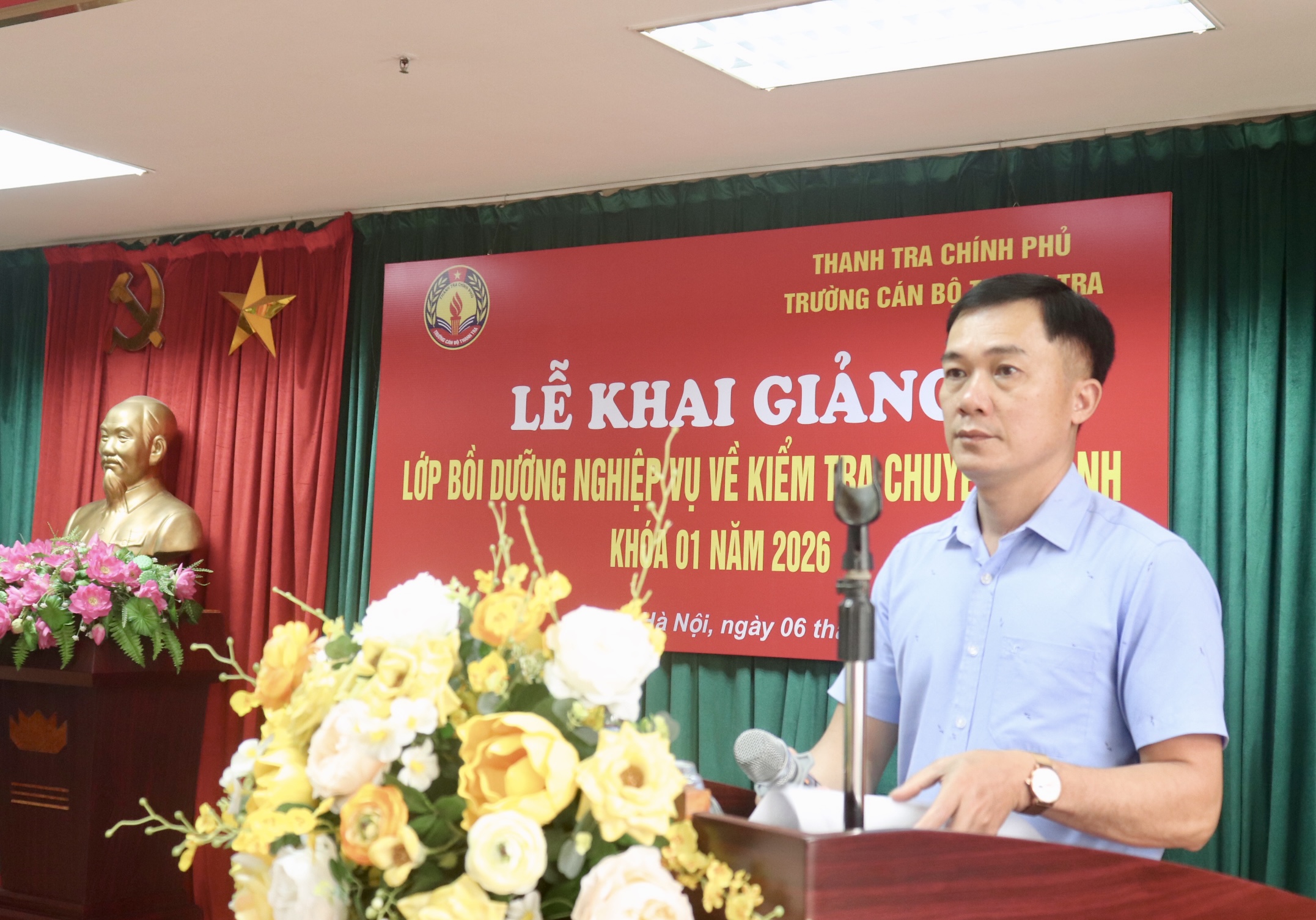 Khai giảng lớp bồi dưỡng nghiệp vụ kiểm tra chuyên ngành K01/2026: Nâng cao năng lực, chuẩn hóa kỹ năng thực thi công vụ