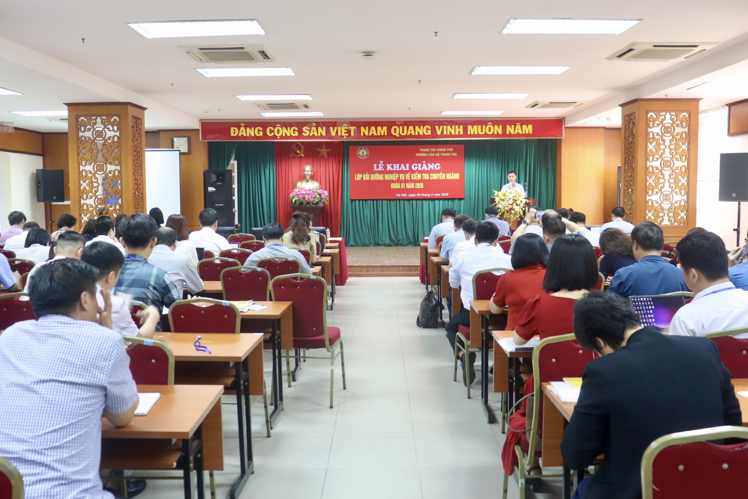 Khai giảng lớp bồi dưỡng nghiệp vụ kiểm tra chuyên ngành K01/2026: Nâng cao năng lực, chuẩn hóa kỹ năng thực thi công vụ