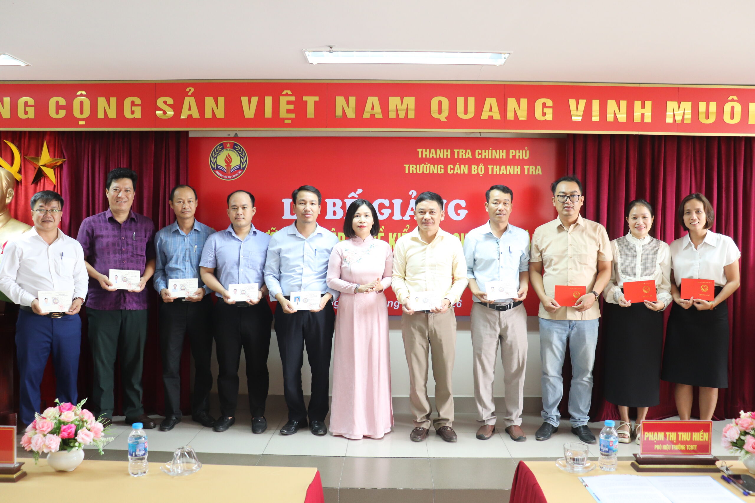 Lễ bế giảng Lớp Bồi dưỡng nghiệp vụ về kiểm tra chuyên ngành K02/2026