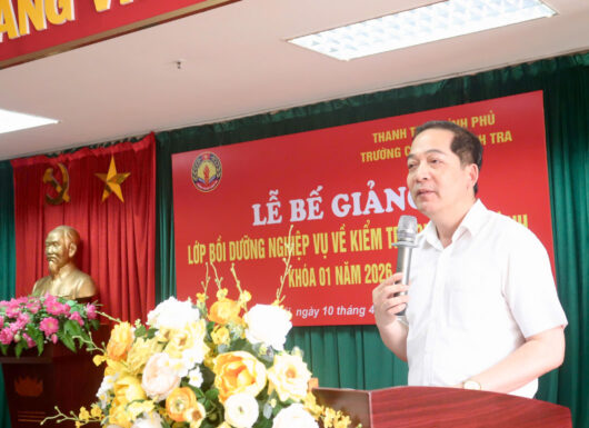 Lễ bế giảng Lớp Bồi dưỡng nghiệp vụ về kiểm tra chuyên ngành K01/2026
