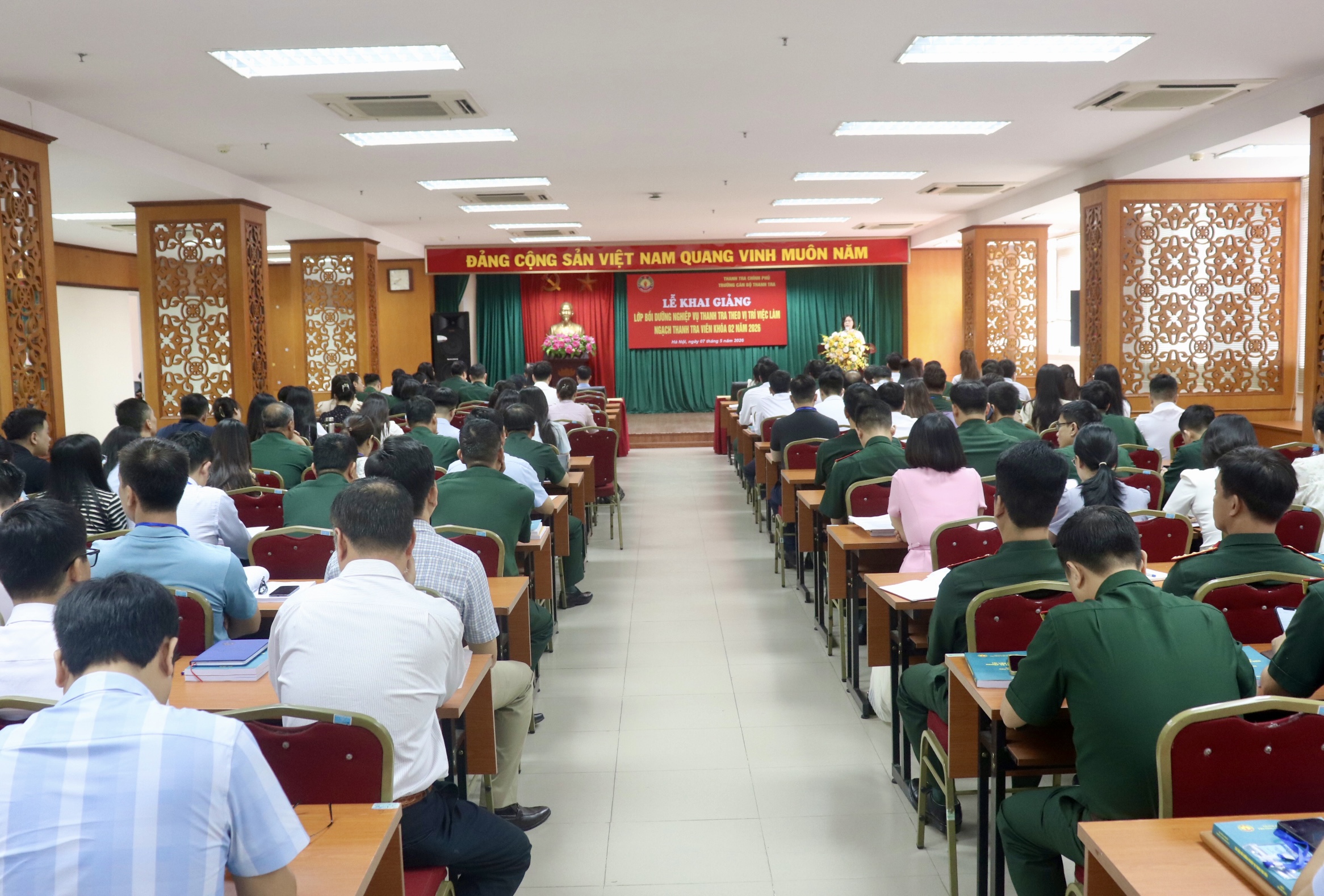 Gần 140 cán bộ thanh tra tham gia lớp Bồi dưỡng nghiệp vụ thanh tra theo vị trí việc làm ngạch Thanh tra viên