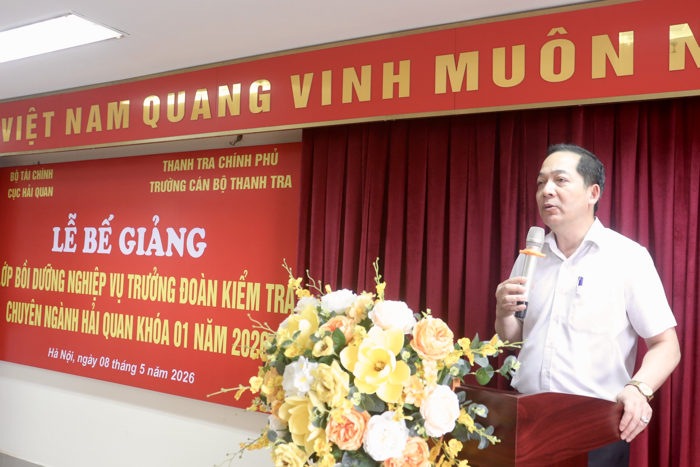 Bế giảng lớp bồi dưỡng nghiệp vụ Trưởng đoàn kiểm tra chuyên ngành Hải quan khóa 01/2026