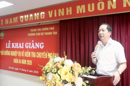 Gần 120 học viên tham gia lớp bồi dưỡng nghiệp vụ kiểm tra chuyên ngành Khóa 04/2026