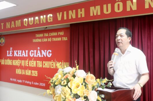 Gần 120 học viên tham gia lớp bồi dưỡng nghiệp vụ kiểm tra chuyên ngành Khóa 04/2026