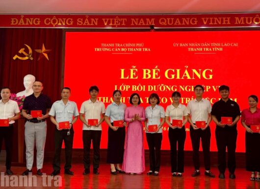 Lào Cai bế giảng lớp bồi dưỡng nghiệp vụ thanh tra viên chính K03-2026