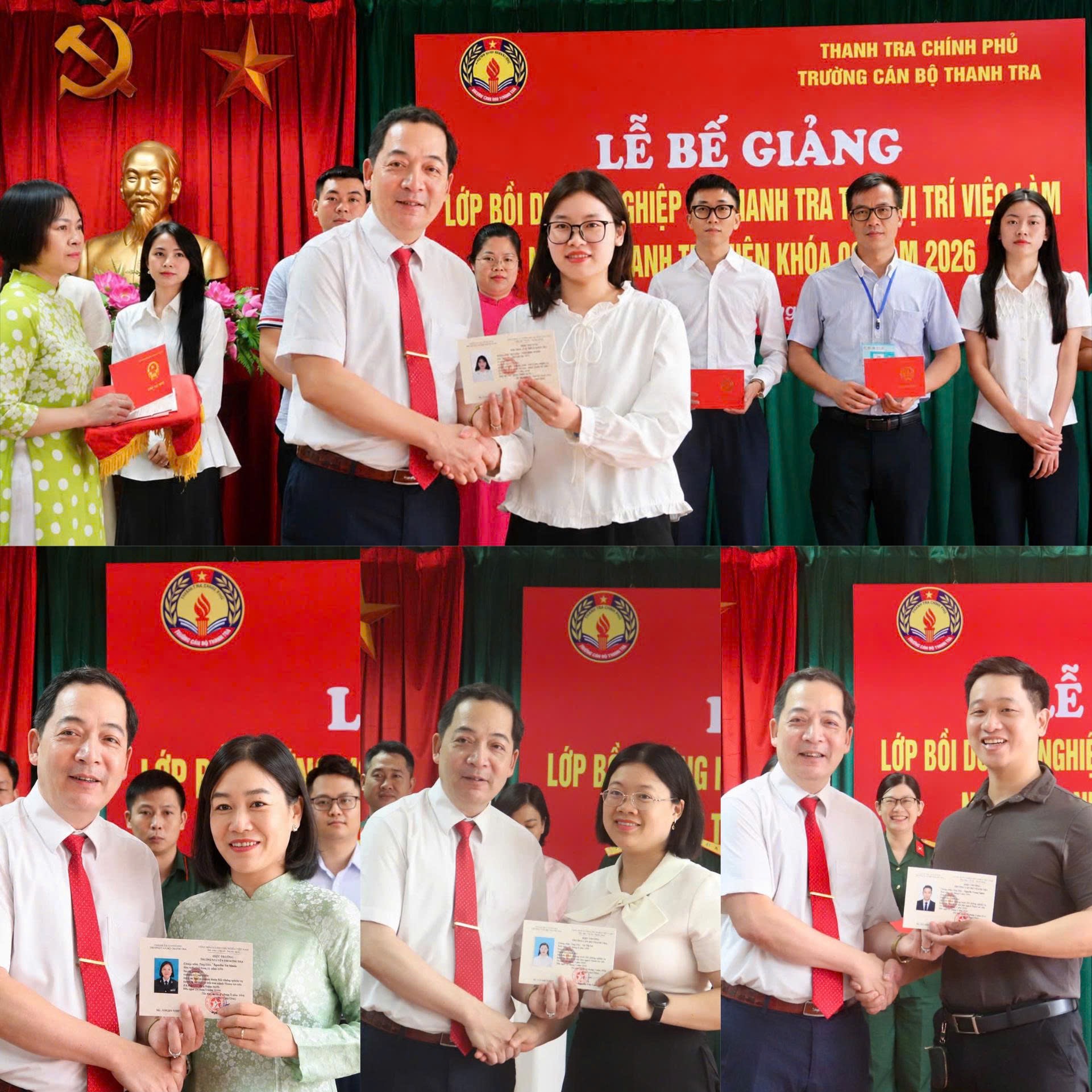 Bế giảng lớp bồi dưỡng nghiệp vụ theo vị trí việc làm ngạch Thanh tra viên khóa 2/2026