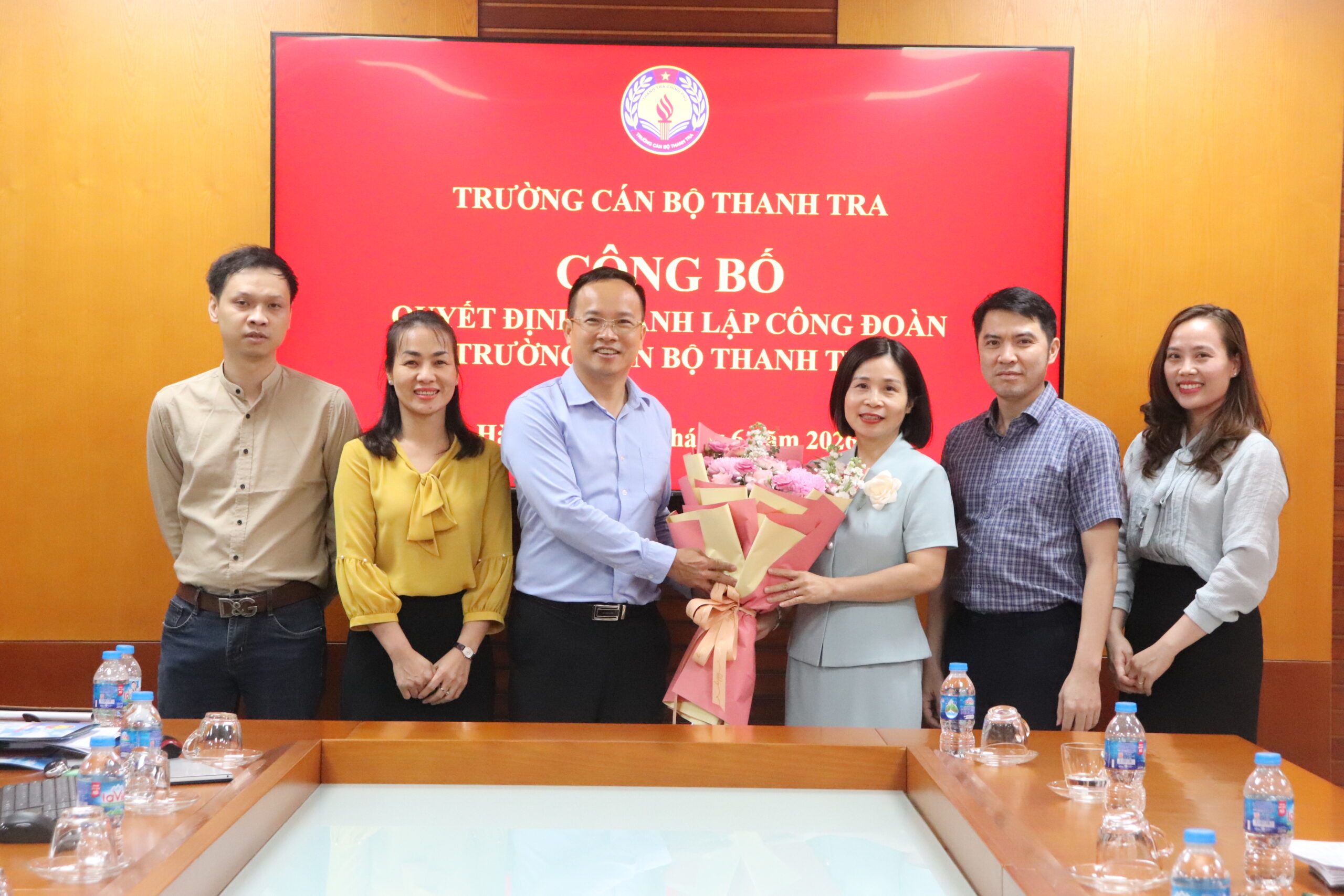 Công bố quyết định thành lập công đoàn trường cán bộ thanh tra