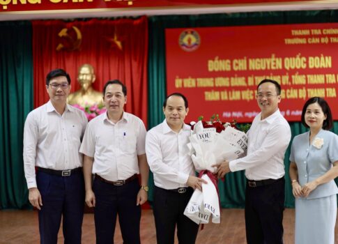 Tổng Thanh tra Chính phủ Nguyễn Quốc Đoàn thăm và làm việc với Trường Cán bộ Thanh tra