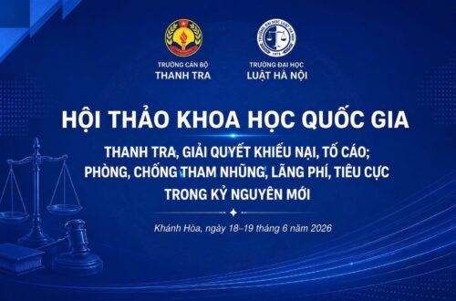 Hội thảo khoa học cấp quốc gia “Thanh tra, giải quyết khiếu nại, tố cáo, phòng, chống tham nhũng, lãng phí, tiêu cực trong kỷ nguyên mới”