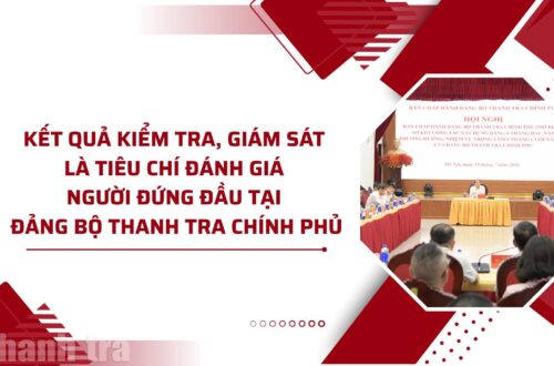Kết quả kiểm tra, giám sát là tiêu chí đánh giá người đứng đầu tại Đảng bộ Thanh tra Chính phủ