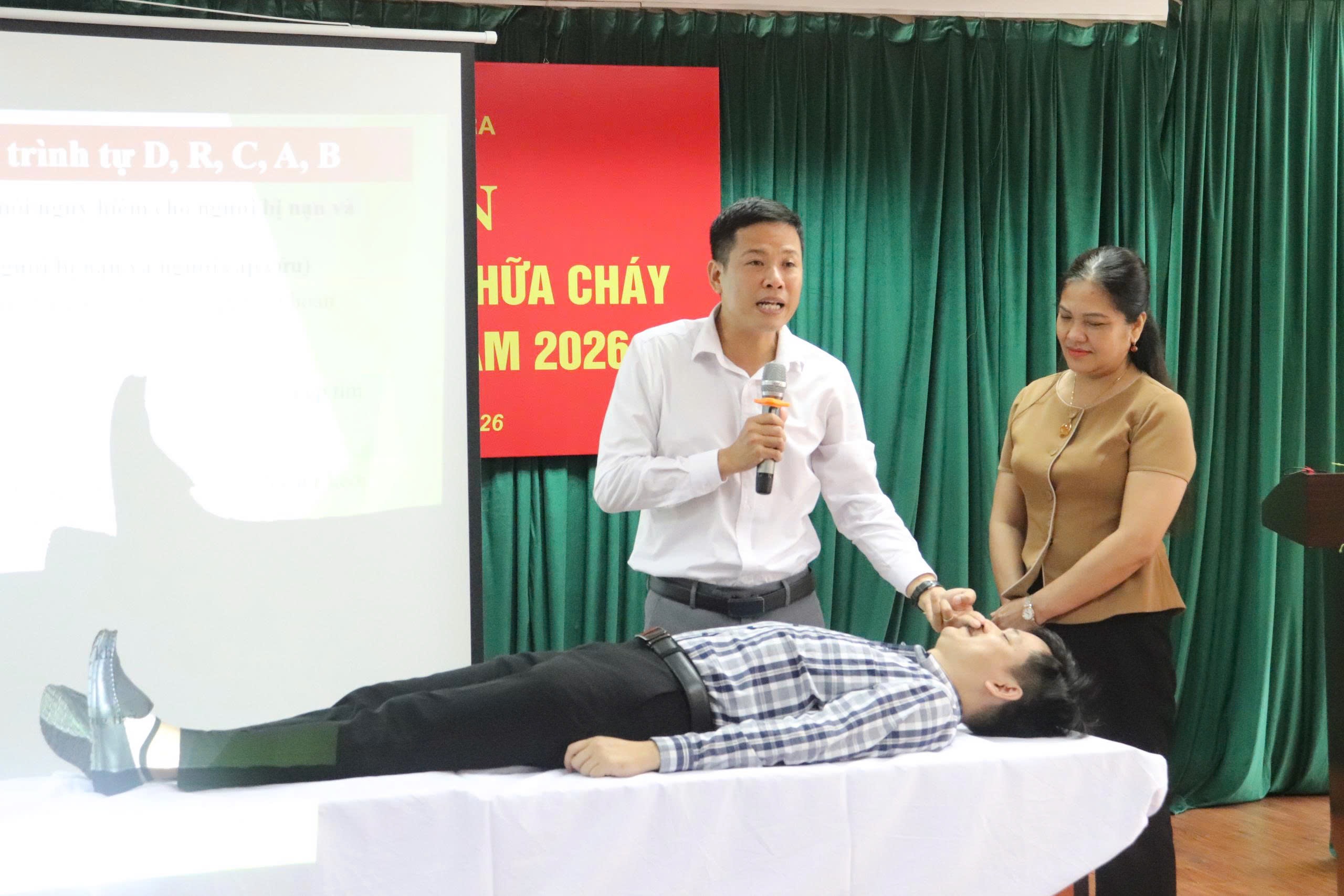 Trường Cán bộ Thanh tra tổ chức tập huấn nghiệp vụ phòng cháy, chữa cháy và cứu nạn, cứu hộ năm 2026
