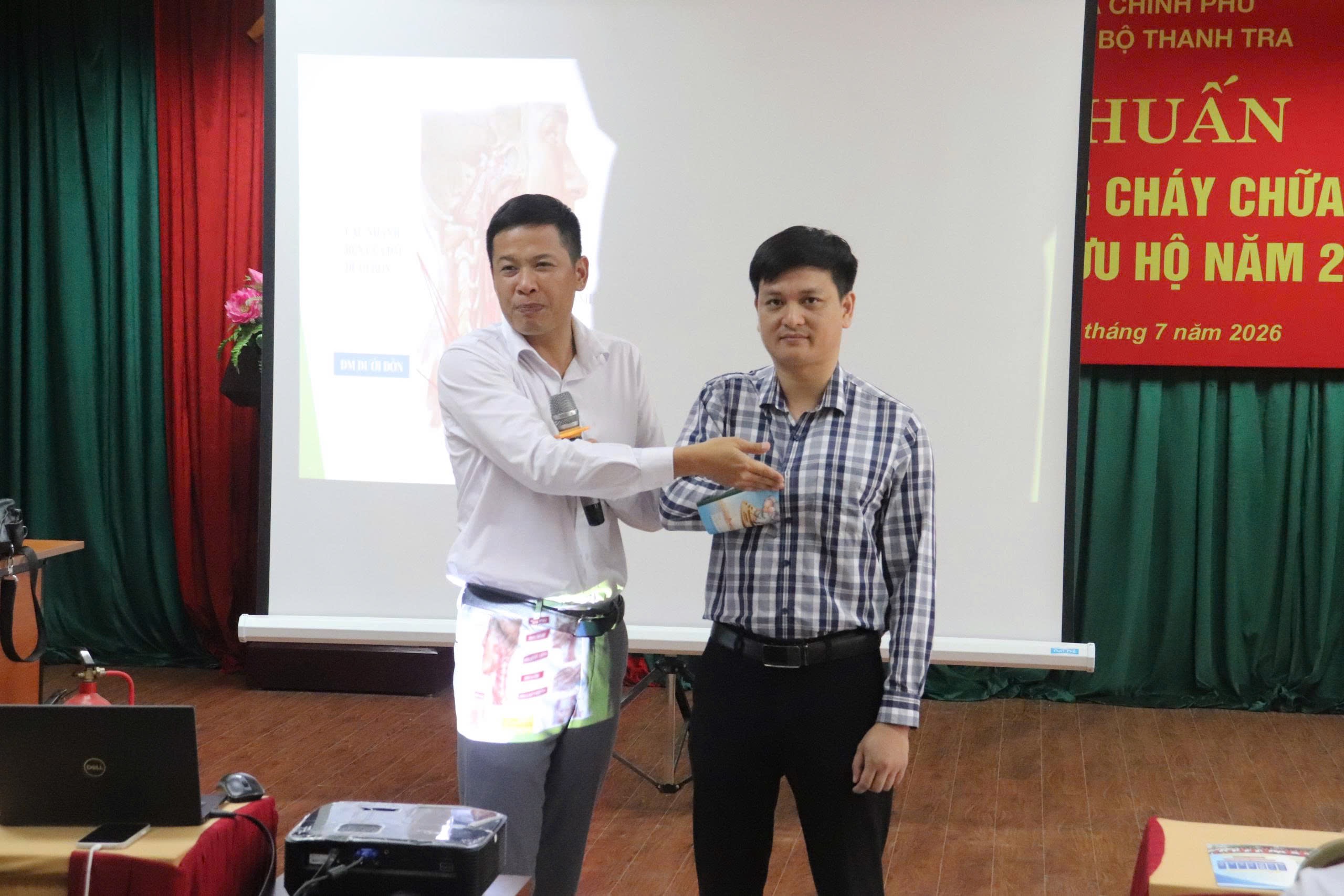 Trường Cán bộ Thanh tra tổ chức tập huấn nghiệp vụ phòng cháy, chữa cháy và cứu nạn, cứu hộ năm 2026