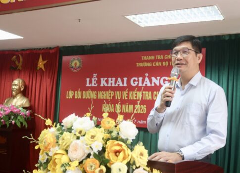 Khai giảng lớp bồi dưỡng nghiệp vụ kiểm tra chuyên ngành Khóa 8/2026