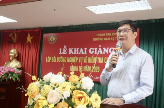 Khai giảng lớp bồi dưỡng nghiệp vụ kiểm tra chuyên ngành Khóa 8/2026