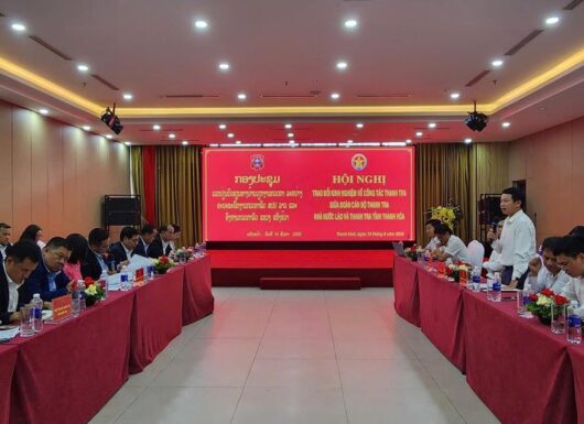 Đoàn cán bộ Thanh tra Nhà nước Lào trao đổi kinh nghiệm công tác thanh tra tại Thanh Hóa