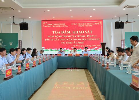 Tọa đàm “Hoạt động thanh tra trong lĩnh vực đầu tư xây dựng của Thanh tra Chính phủ tại tỉnh Tây Ninh”