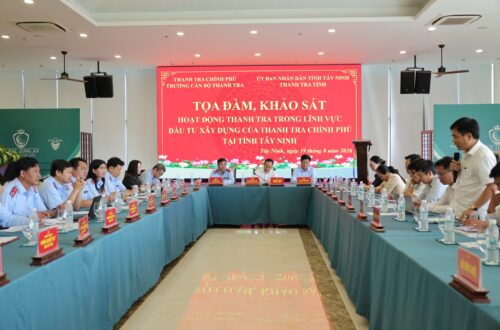 Tọa đàm “Hoạt động thanh tra trong lĩnh vực đầu tư xây dựng của Thanh tra Chính phủ tại tỉnh Tây Ninh”