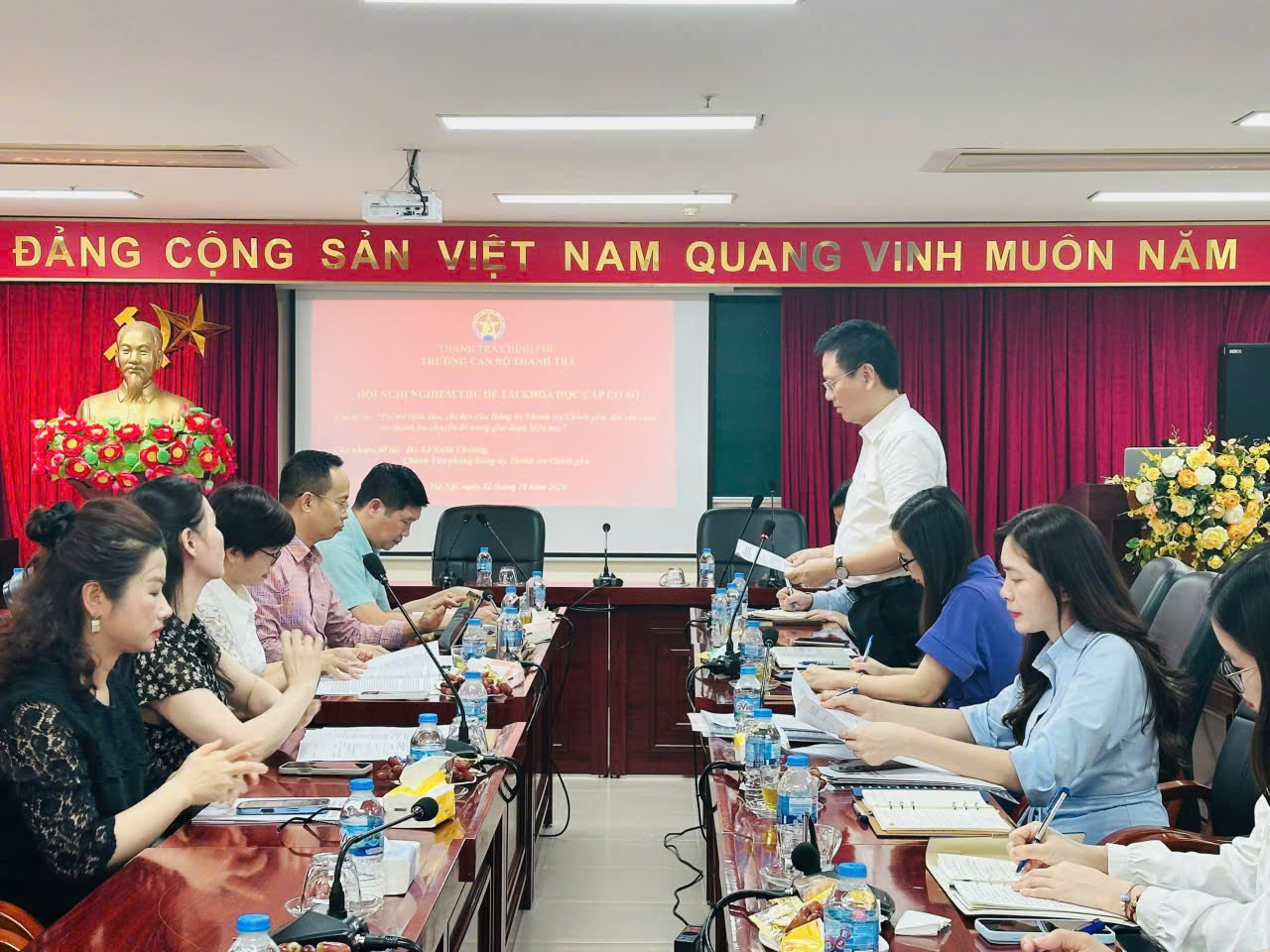 Hội nghị nghiệm thu đề tài khoa học cấp cơ sở: “Vai trò lãnh đạo, chỉ đạo của Đảng ủy Thanh tra Chính phủ đối với công tác thanh tra chuyên đề trong giai đoạn hiện nay”