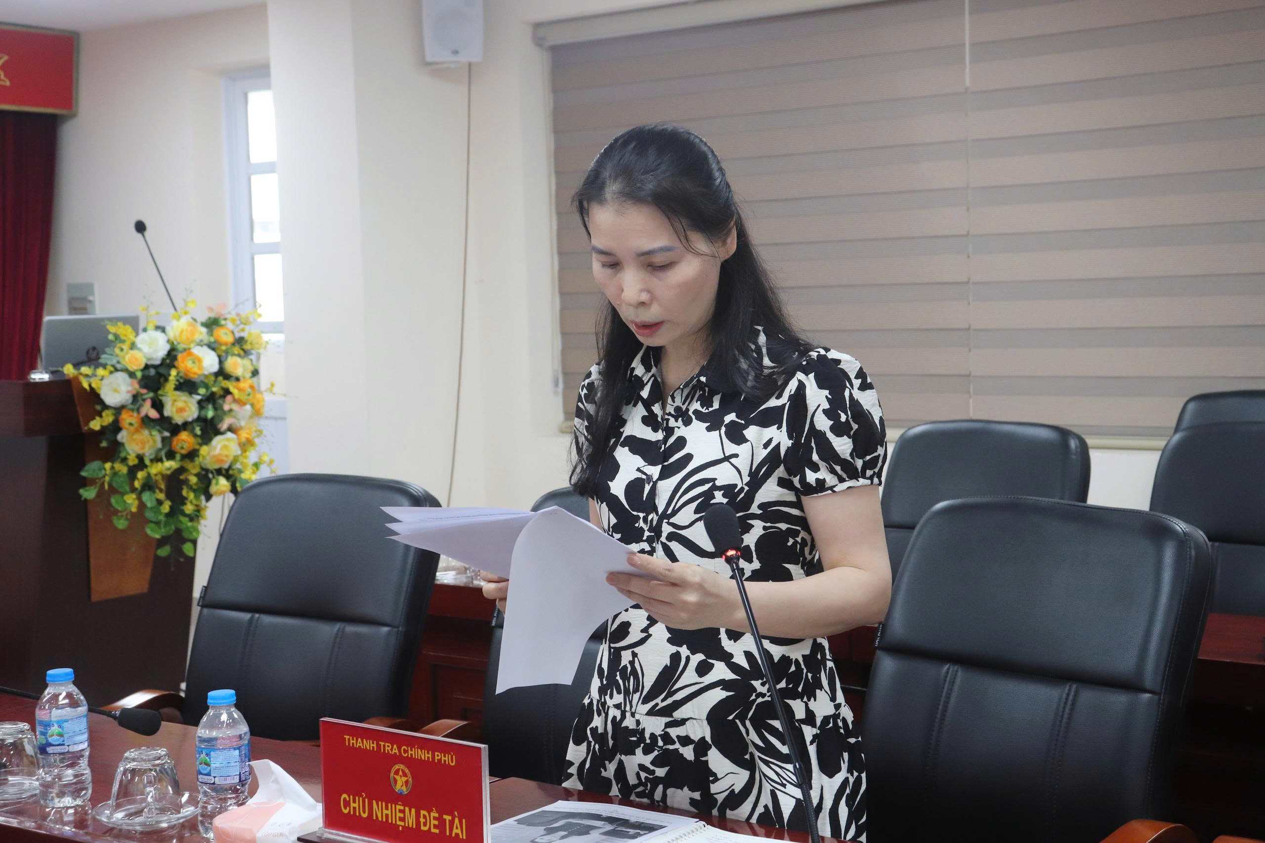 Hội nghị nghiệm thu đề tài cấp cơ sở: “Công tác đào tạo, bồi dưỡng và nghiên cứu khoa học của Thanh tra Chính phủ đáp ứng yêu cầu công tác thanh tra trong tình hình mới”
