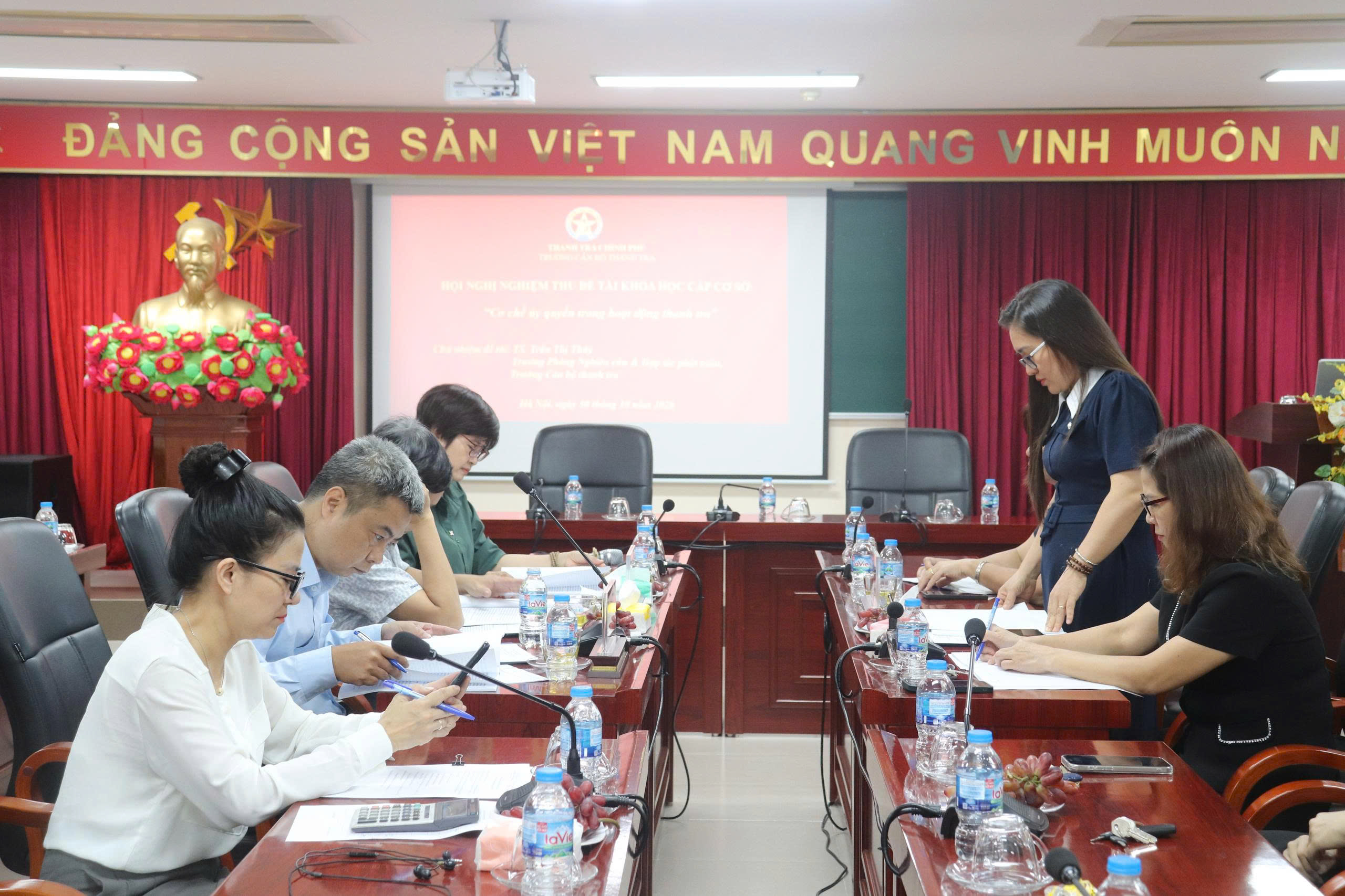 Hội nghị nghiệm thu đề tài khoa học cấp cơ sở: “Cơ chế ủy quyền trong hoạt động thanh tra”