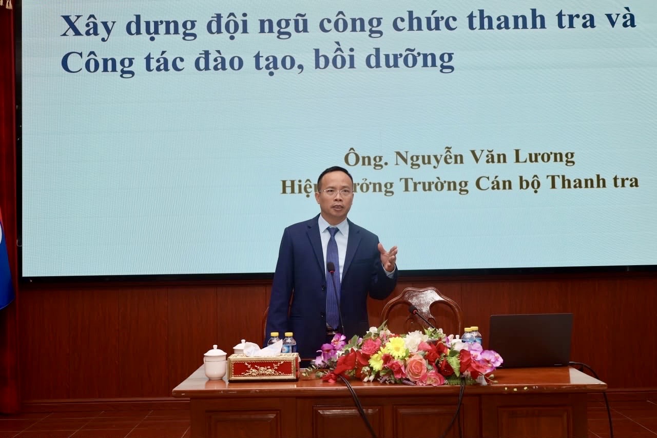 Lào tăng cường hợp tác với Trường Cán bộ Thanh tra Việt Nam trong đào tạo, bồi dưỡng cán bộ thanh tra