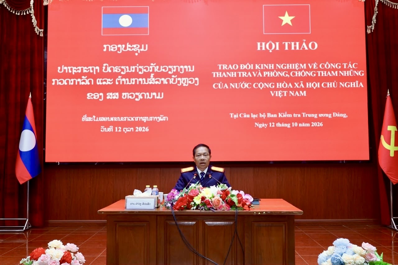 Lào tăng cường hợp tác với Trường Cán bộ Thanh tra Việt Nam trong đào tạo, bồi dưỡng cán bộ thanh tra
