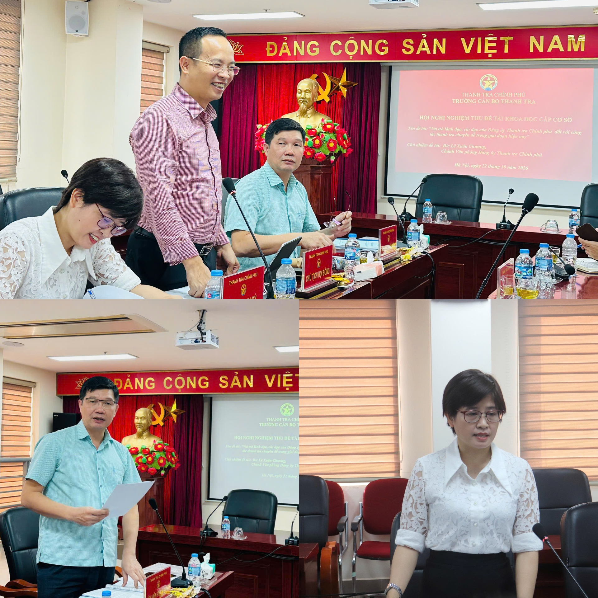 Hội nghị nghiệm thu đề tài khoa học cấp cơ sở: “Vai trò lãnh đạo, chỉ đạo của Đảng ủy Thanh tra Chính phủ đối với công tác thanh tra chuyên đề trong giai đoạn hiện nay”