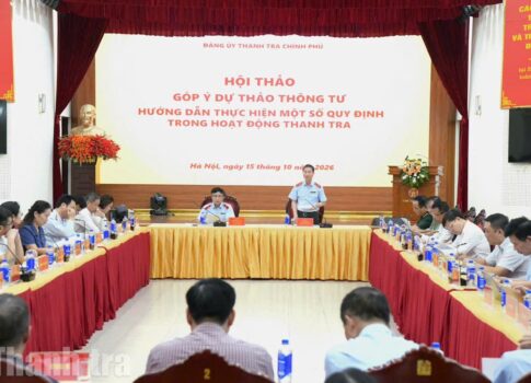 Lấy ý kiến hoàn thiện dự thảo Thông tư hướng dẫn hoạt động thanh tra